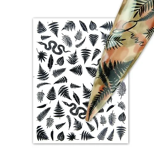 Blatt Nagelsticker - hauchdünne Stick On Nail Slides - Selbstklebende Nail Sticker 3
