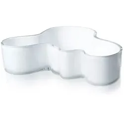 Iittala Schale Aalto 50 x 195 mm Weiß aus Glas in weiß von Iittala