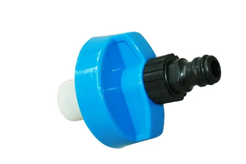 HABA B.V. Tankdeckel Wassertankdeckel Gardena Anschluss blau klein - Outdoor-Spielzeug, ideal für den Garten mit einfachem Gardena Anschluss für unkompliziertes Gießen.