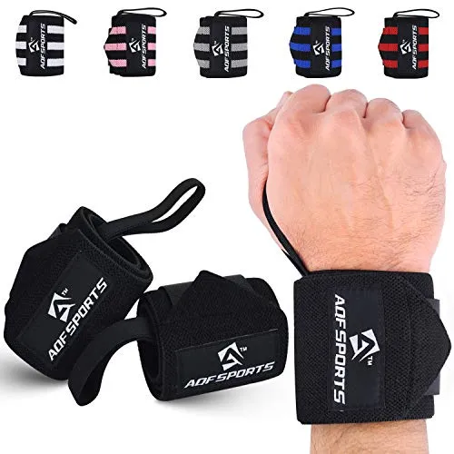 AQF Handgelenk Bandagen Fitness, 45cm Gym Bandage Handgelenk, Handgelenkstütze Bandagen Krafttraining, Bodybuilding Handgelenkbandage, Powerlifting Wrist Wrap Für Herren & Damen