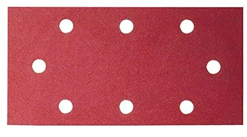 Bosch 2609256B04 DIY Schleifblatt 93 x 230 mm, G120, 8 Löcher, gespannt (10)