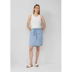 s.Oliver Minirock Rock Fließender Rock aus Lyocell in Denim-Optik blau 40