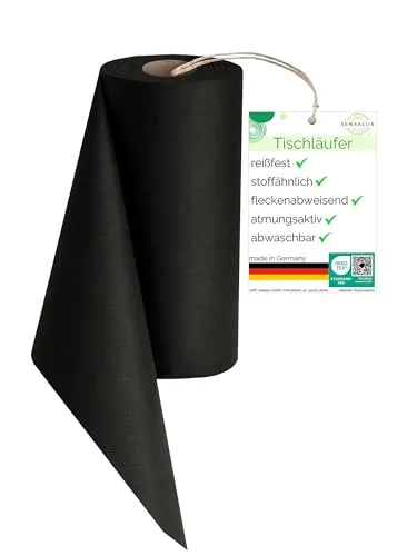 Tischläufer Schwarz von Sensalux