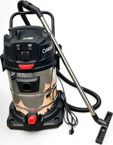 DeTec Industriesauger 2400W - Nass- & Trockensauger mit 65L Schmutzbehälter - Nass- & Trockensauger mit 2400W Leistung, 65L Edelstahlbehälter und integrierter Steckdose für Werkzeuganschluss – ideal für Werkstatt und Baustelle.