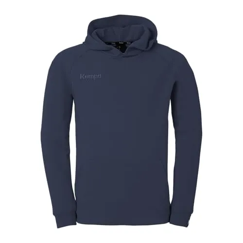 Kempa Hoodie Stmnt Hoodie blau XXL - Herren-Sweatshirt aus 72% Bio-Baumwolle, ideal für nachhaltigen Komfort in Marineblau, Größe XXL.