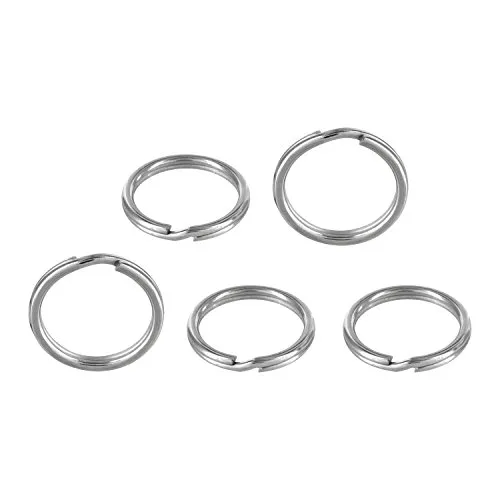 AURORIS - kleine Schlüsselringe aus Edelstahl - Größe wählbar - Variante: 5 mm / 20 Stück