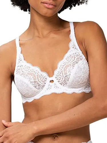 Triumph Amourette 300 W Damen BH Größe 70C - Funktionsunterwäsche, eleganter T-Shirt-BH mit Spitzenoptik für optimalen Tragekomfort und perfekten Halt.
