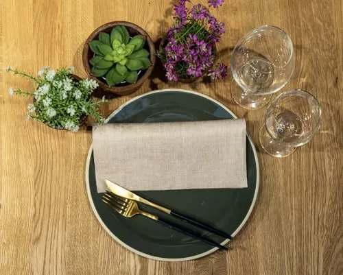 Stoffservietten Braun von Mank