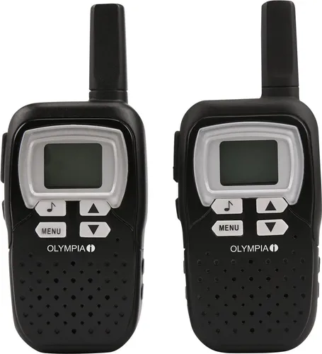 Olympia PMR 1208 Walkie Talkie - Funkgeräte mit bis zu 8 km Reichweite, ideal für Outdoor-Aktivitäten, VOX-Sprachaktivierung und Hintergrundbeleuchtung für einfache Nutzung.