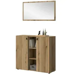 Garderobenkombination ¦ holzfarben ¦ Maße (cm): B: 106 H: 192