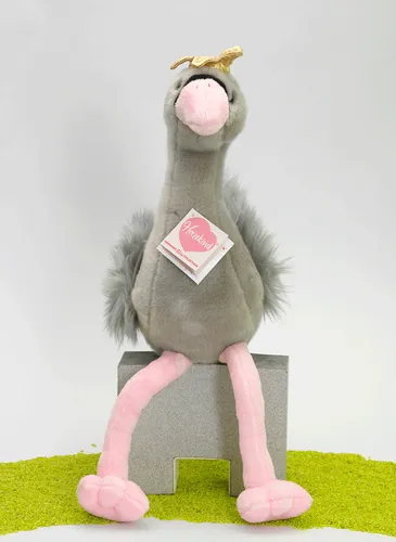 Teddy Hermann Plüschtier Vogel Schwan Shadow grau 40cm