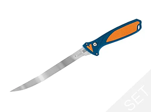 Havalon Talon Set Fish - Feststehendes Jagdmesser - Das Havalon Talon Set Fish ist ideal für den jagdlichen Einsatz. Mit einem rutschfesten Griff und werkzeuglosem Klingenwechsel bietet es beste Handhabung und Hygiene. Inklusive praktischer Rolltasche für alle Klingen.