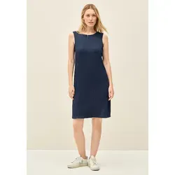 Sommerkleid CECIL, Damen, Gr. XXL (46), US-Größen, blau (urban navy blau), Stoff, 56% Viskose, 43% Polyester, 1% Elasthan, unifarben, normal knieumspielend, Rundhals, abgesteppt, Kleider Sommerkleid, knielang
