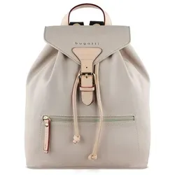bugatti Ella Rucksack Damen Klein - Stilvoller Alltagsrucksack in Beige - Tagesrucksäcke, eleganter Damenrucksack mit praktischem Design und ausreichend Stauraum für den täglichen Bedarf.