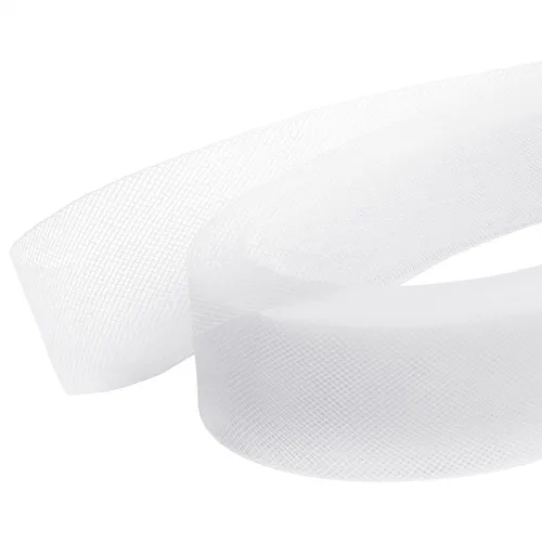 Weißes Polyester - Crinoline Band - 45,72 m Netzband - Versteifungsband