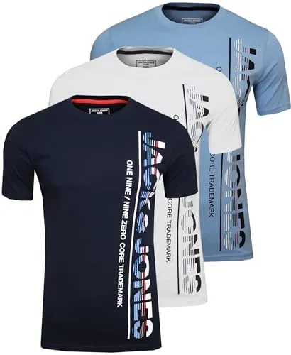 JACK & JONES Jjethan Tee Ss Crew Neck 3pk Mp Noos Unterhemd von Jack & Jones