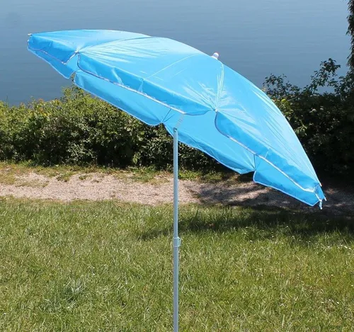 Sonnenschirm 055 blau 1,75 m; Höhe 2,0 m Strandschirm