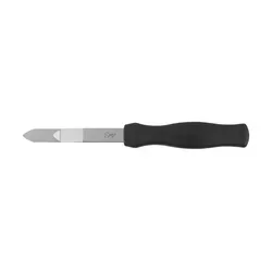 Sallys Backformmesser - Edelstahl & Kunststoff, schwarz - Praktisches Backformmesser mit 11 cm Klinge und ergonomischem Griff. Ideal für präzises Schneiden von Teig und Kuchen. Spülmaschinengeeignet für einfache Reinigung. Perfekt für Hobbybäcker und Profis!
