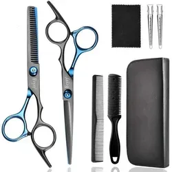 Fcysy Friseurschere Set 6 Zoll – Profi Haarschneideschere - Professionelles 6-Zoll Haarschneider-Set aus hochwertigem Edelstahl. Scharfe Klingen für präzises Schneiden und ergonomisches Design für komfortable Nutzung. Ideal für Friseure und den Heimgebrauch!