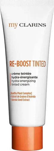 CLARINS myCLARINS RE-BOOST TINTED Crème Teintée Hydra-Énergiesante 50 ml - Sonstige Gesichtspflegeartikel, vegan und mit dem einzigartigen HEALTHY PLANT COMPLEX für frische, strahlende Haut und intensive Feuchtigkeit.