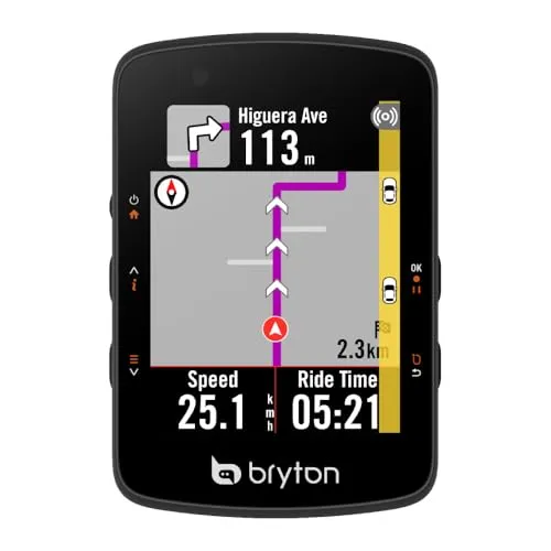 Bryton Rider 550 GPS Fahrradcomputer mit 2,8 Zoll Farbdisplay und 37 Stunden Akkulaufzeit