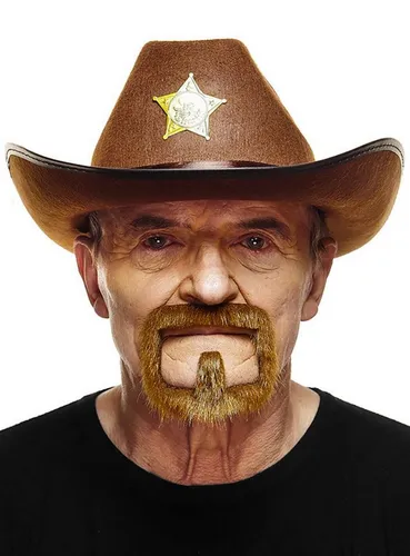 Produktbild Metamorph Cowboy-Kostüm Henriquatre Bart, Hochwertiger, selbstklebender Kunstbart aus Handarbeit