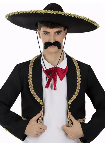Funidelia Cowboy-Kostüm Mariachi Sombrero, Typisch mexikanischer Hut – auch für den Dia de los Muertos