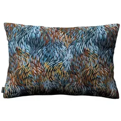 Dekoria Kissenhülle Blau Floral 47x28 cm Oeko-Tex® - Hochwertige Kissenhülle aus Jacquard mit verdecktem Reißverschluss, die jedem Raum eine gemütliche Note verleiht. Ideal für zusätzlichen Sitzkomfort und stilvolle Akzente in Ihrer Einrichtung.