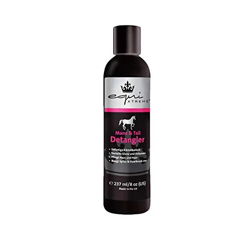 equiXTREME Mane & Tail Detangler für sofortige Kämmbarkeit von Mähne und Schweif (237 ml)