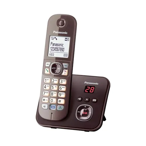 Panasonic KX-TG6821GA - DE-Version Analogtelefon, zuverlässige Kommunikation mit klarer Sprachqualität
