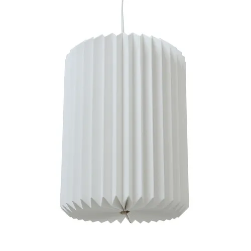 Lampenschirm - weiß - Faltdesign - Ø 25 cm