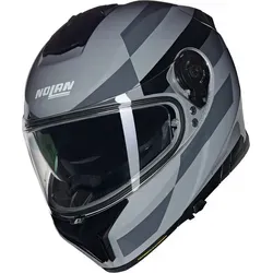 Nolan N80-8 Alfiere 345 Integralhelm - Grau/Dunkelgrau/Schwarz - M - Motorradhelm mit innovativer AirBooster-Technologie für optimale Belüftung und maximalen Komfort, ideal für alle Fahrbedingungen.