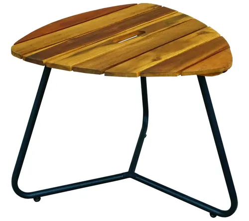 Beistelltisch Couchtisch aus Akazienholz 48 x 48 x 38,5 cm dreieckig FSC braun