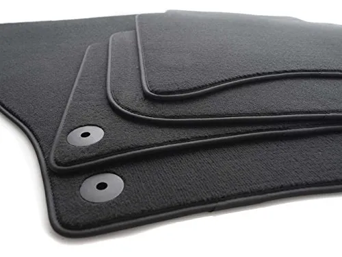 Fußmatten für Audi Q4 e-tron + Sportback Velours Premium Matten Automatten Schwarz Original Qualität, 4-teilig Schwarz