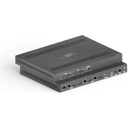 PureTools HDMI/HDBaseT Matrix 4x2 4K - Adapter für 4K (60Hz 4:4:4) Signalmanagement, ideal für professionelle AV-Installationen mit mehreren Quellen und Displays.
