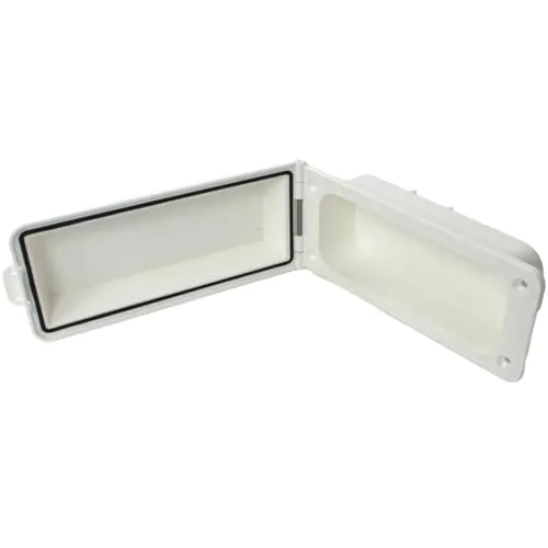 Comet Steckdosenblende Universal Außendose für Wohnmobil und Caravan - Steckdosenblende für Außeneinsatz, ideal zum Durchführen von Schläuchen und Leitungen. Witterungs- und UV-beständig, Made in Germany, hochwertige Verarbeitung.