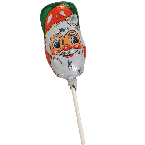 Storz Weihnachtsmann Lolly aus Vollmilchschokolade - 50 Stück 750g - Schokolade, edel und lecker! Der Weihnachtsmann-Lolly aus Vollmilchschokolade ist perfekt zum Verschenken oder Dekorieren. 50 Stück in einer praktischen Dose, ideal für die Weihnachtszeit.