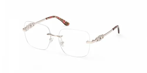 Guess GU50319 Shiny Pale Gold Damenbrille - Elegante Damenbrille mit goldfarbenem Metallrahmen, Glasbreite 56 mm, ideal für stilvolle Looks. Perfekt für den täglichen Gebrauch und verleiht jedem Outfit einen Hauch von Glamour.