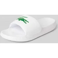 Lacoste Slides 'CROCO' in Weiss, Größe 10 von Lacoste