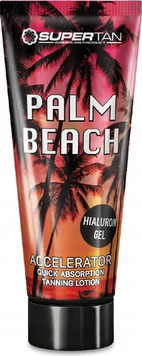Supertan Palm Beach Accelerator Hyaluron Gel - Bodylotion mit Hyaluronsäure und Aloe Vera für intensive Hauthydration und ein wunderschönes, gleichmäßiges Bräunungsergebnis. Ideal für Solarium- und Sonnenanwendungen.