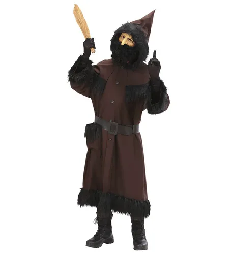 Knecht Ruprecht schwerer Stoff Kasack Kapuze Gürtel Gr. S Kostüm Weihnachten neu