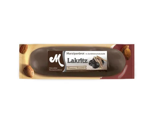 Odenwälder Marzipankonditorei Süßigkeit, Odenwälder Marzipan Brot Lakritz mit Zartbitter Schokolade 100g