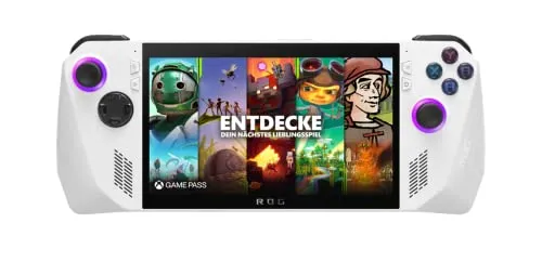 ASUS ROG Ally Konsole - Handheld Gaming der Zukunft - Konsolen mit 7 Zoll FHD+ 120Hz Display, AMD Ryzen Z1 Extreme und 16GB RAM für erstklassige Gaming-Performance und Zugriff auf alle Spielebibliotheken mit Windows 11.