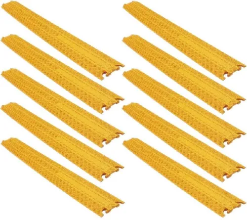 Kanal Kabelbrücke gelb Cable Board Überfahrrampe Kabelkanal Kabel Schutz 10 x 1
