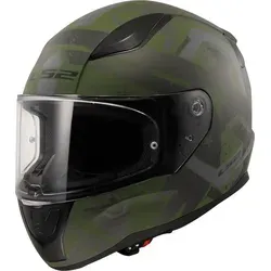 LS2 RAPID II THUNDERBIRDS Military Green, XL - Motorradhelm mit leichtem HPTT-Polycarbonat, sicher und komfortabel. Ausgestattet mit einem fortschrittlichen Belüftungssystem und hypoallergener Innenausstattung für ein optimales Tragegefühl.