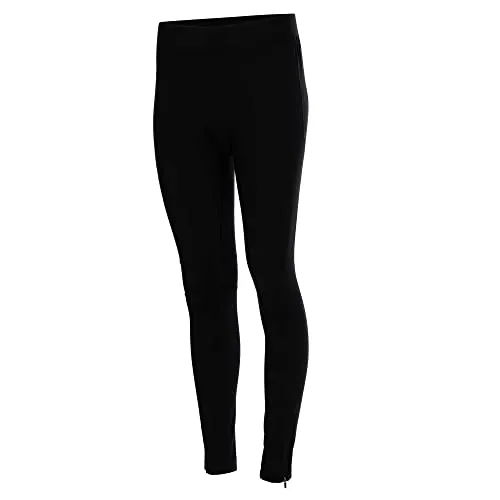 Airtracks Damen Winter Fahrradhose Lang - Thermo Radhose Lang - Radlerhose - 3D Coolmax gepolstert - Atmungsaktiv - Reflektoren - XXL - schwarz
