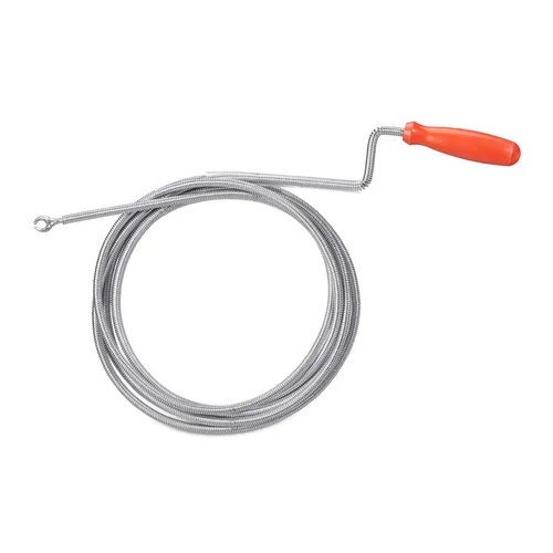 Rohrreinigungsspirale - Effektive Abflussspirale für schnelle Rohrreinigung - Klempnerwerkzeuge für effektive Rohrreinigung, aus robustem Stahl, ideal zur Beseitigung von Verstopfungen in Rohren und Abflüssen.