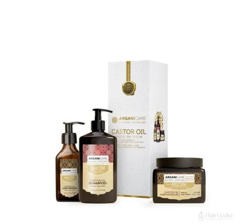 ARGANICARE Rizinus Shampoo, Maske & Serum Set von Arganicare