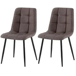 CLP 2er Set Esszimmerstuhl Tilde in braun von CLP