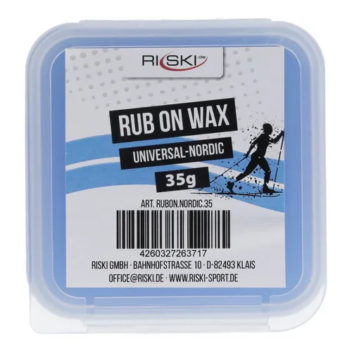 RiSki Rub On Ski Wax -Nordic Skiwachs - universal 35g (284,29 EUR/kg)